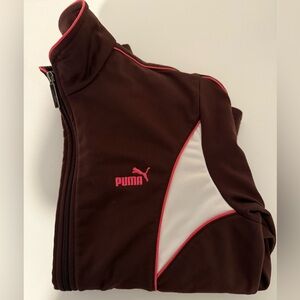 Woman’s Puma Track Jacket Size M Dark Purple